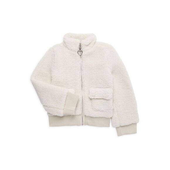 Design History Girls Shearling zip jacket size medium - Picture 1 of 7